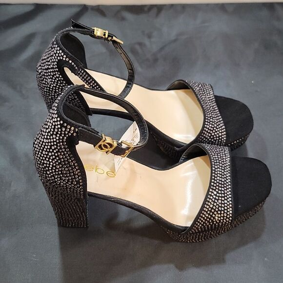 BRAND NEW BEBE SHAYLA BLOCK HEEL SANDAL - Picture 11 of 16